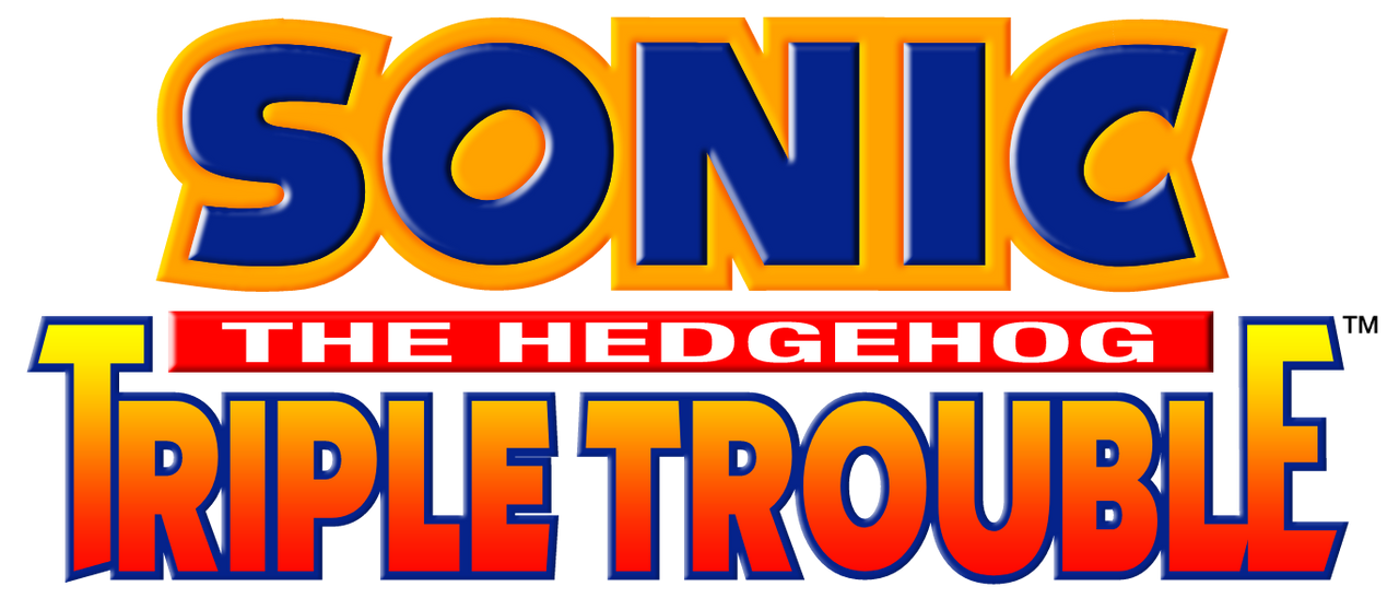 Sonic triple trouble HD Logo by harmedsis on DeviantArt