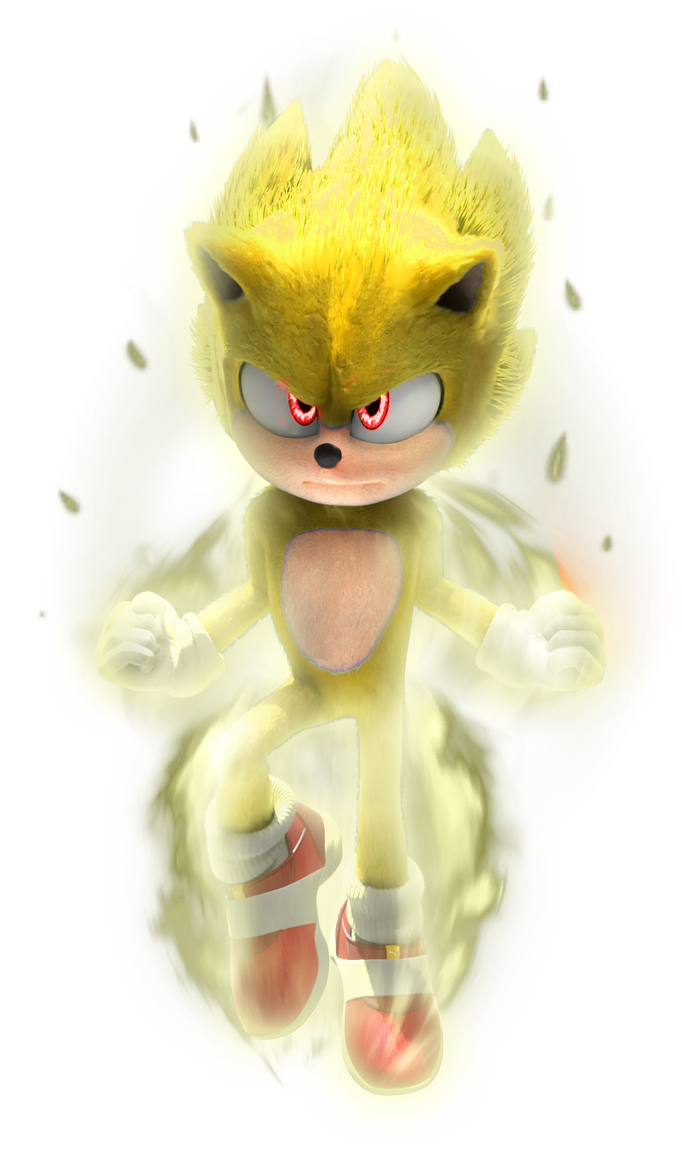 Movie Super Sonic | Render by SonicFanDrawz on DeviantArt