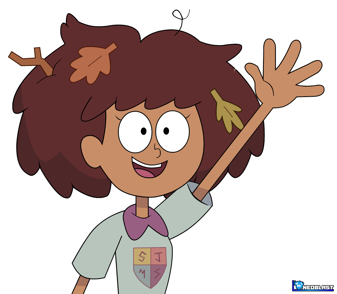 Amphibia Anne Flashback Amphibia Digital Art - Anne Waves at Ya'! by NeoblastonDA on DeviantArt