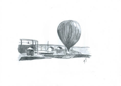 Staffod gas works 1862 Balloon Record ch 9  Perriw