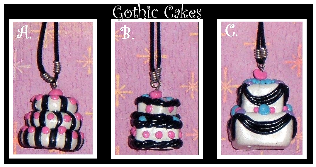 Gothic Cake Necklaces