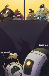 Portal meets Angry Birds