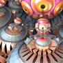 colourful round shiny forms