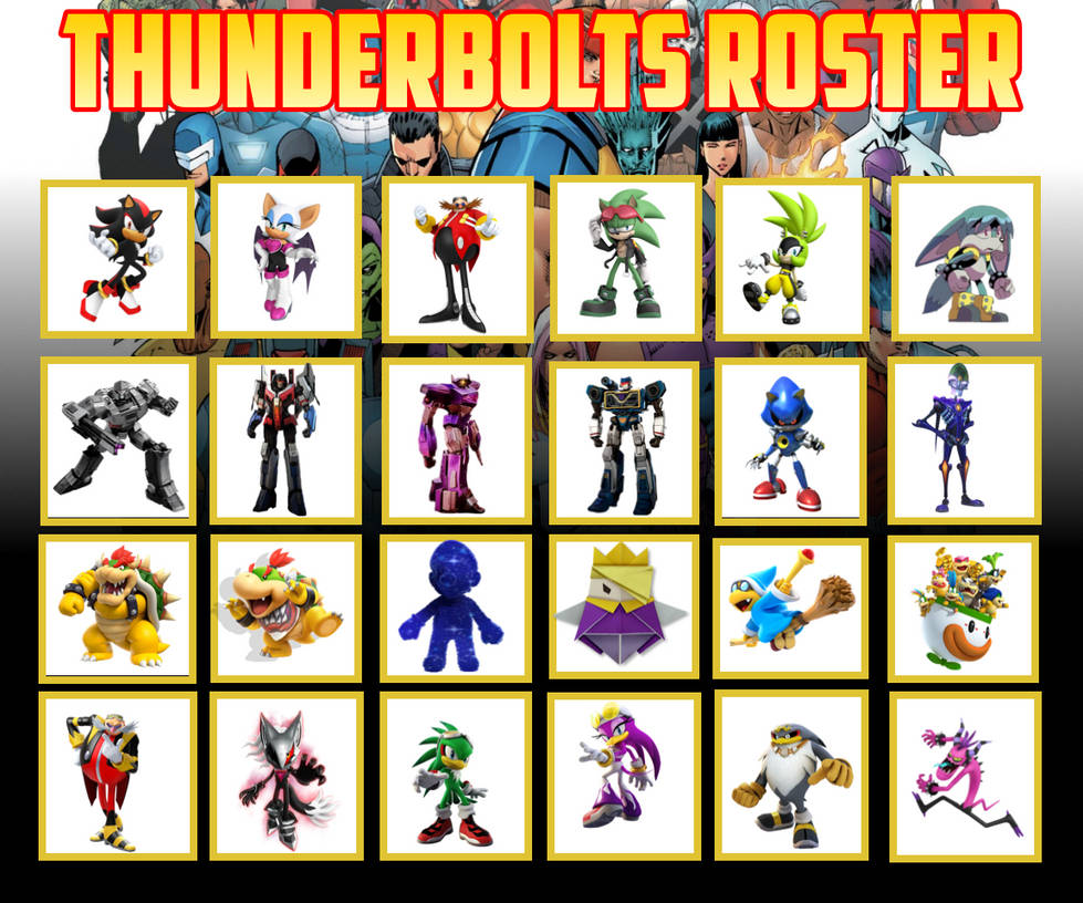 37 Roster Deviantart Thunderbolts Roster by jammac042010 on DeviantArt