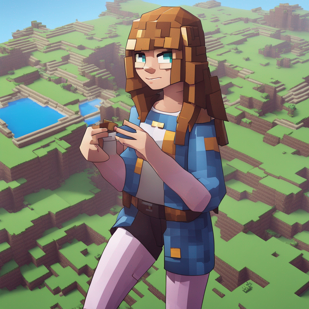 Girl In Minecraft by L0k3y4400 on DeviantArt