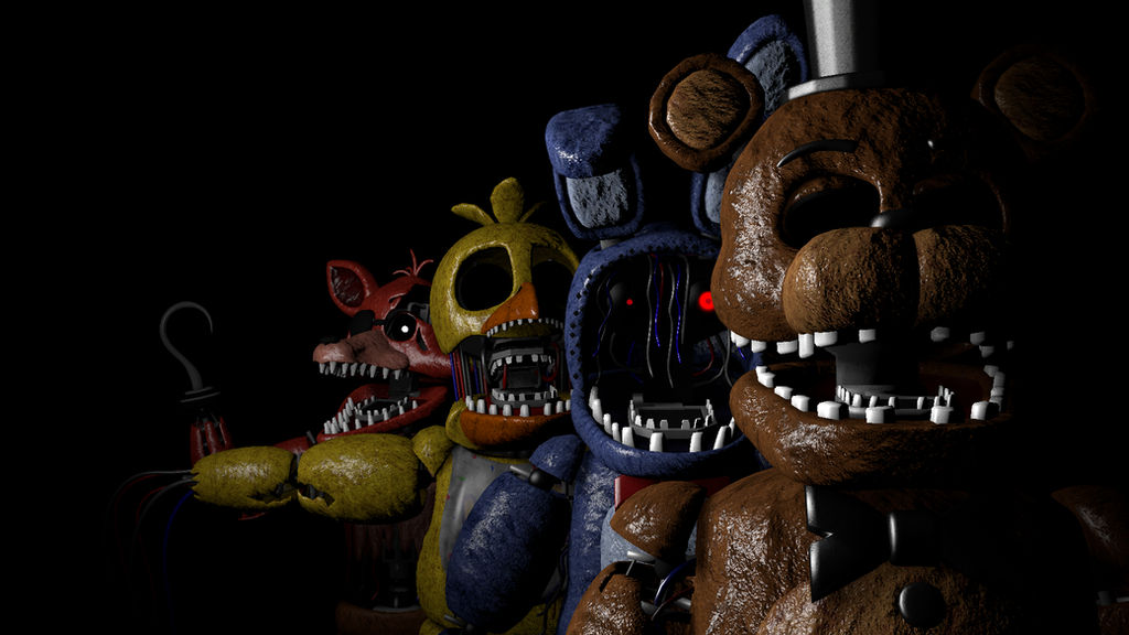 FNAF 2 Withered Animatronics Title Screen By CandyTheCatBR On DeviantArt fnaf-2-withered-animatronics-title-screen-by-candythecatbr-on-deviantart