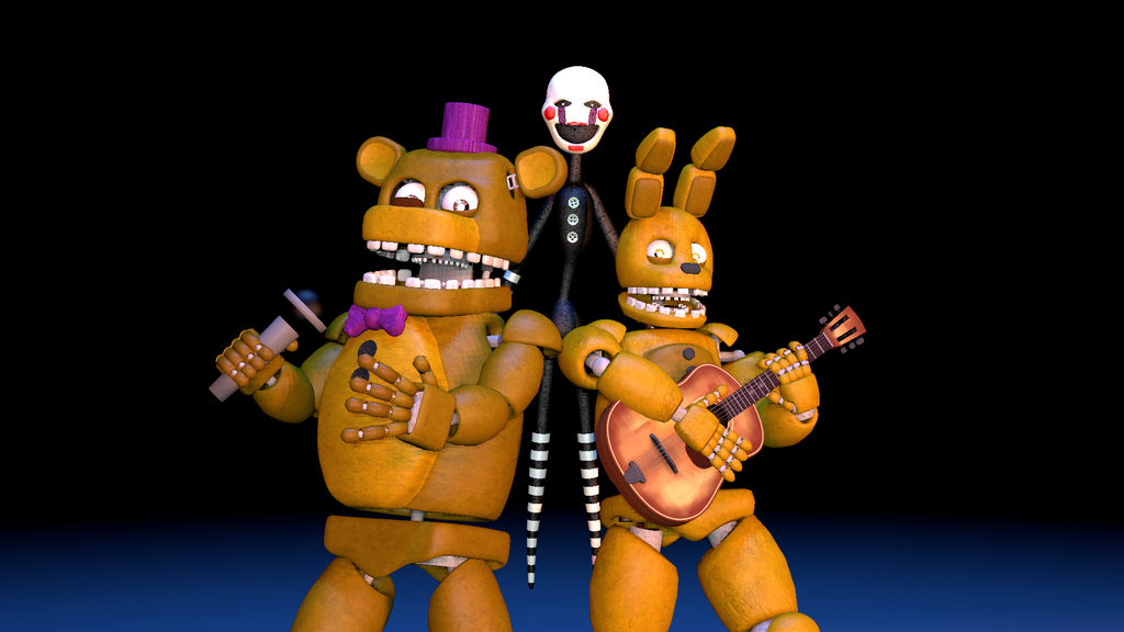 Fredbear and Springbonnie by CandyTheCatBR on DeviantArt