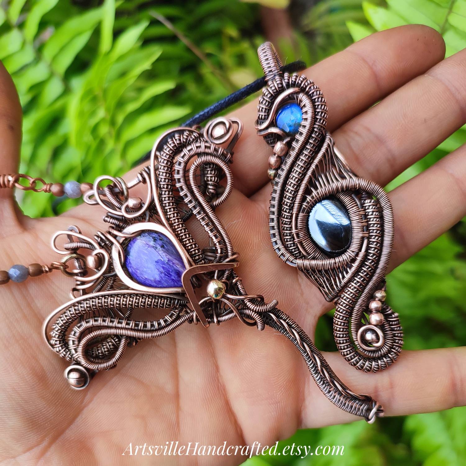 Wire wraps by ArtsvilleHandcrafted on DeviantArt