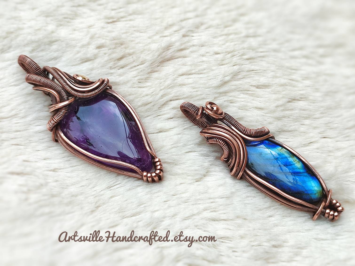 Wire wraps by ArtsvilleHandcrafted on DeviantArt