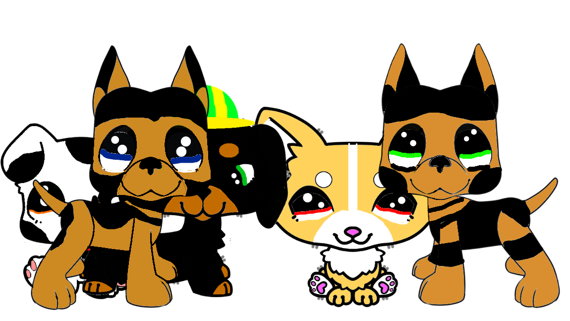 the gammin' doggos in lps style by leeny67 on DeviantArt