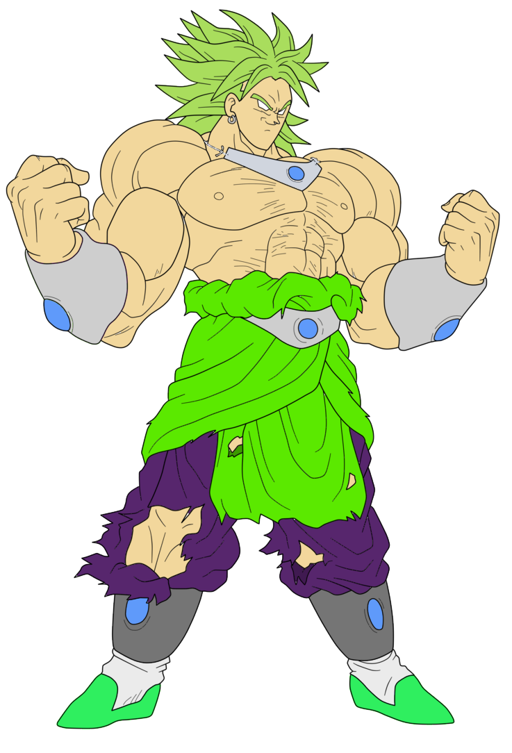 DBZ Broly with DBS Color by ben10ultimateomniver on DeviantArt