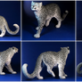 Snow Leopard sculpture 1:8 [Finished]