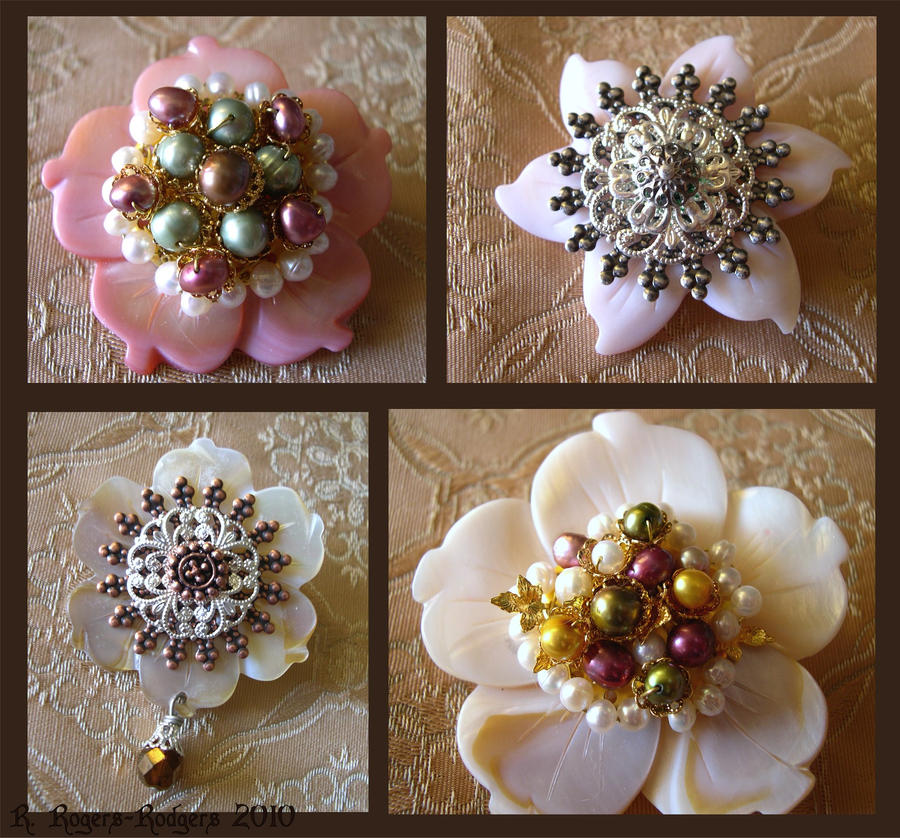 New Flower Pins by ElegantlyEccentric on DeviantArt