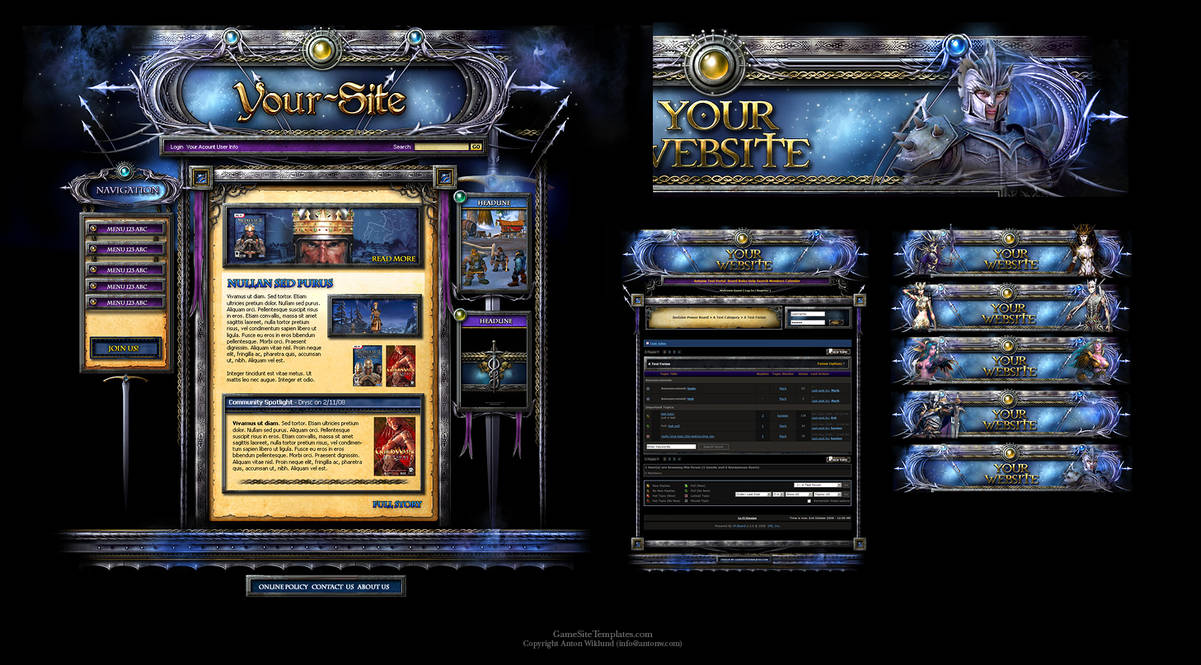 Medieval Web Design by karsten on DeviantArt