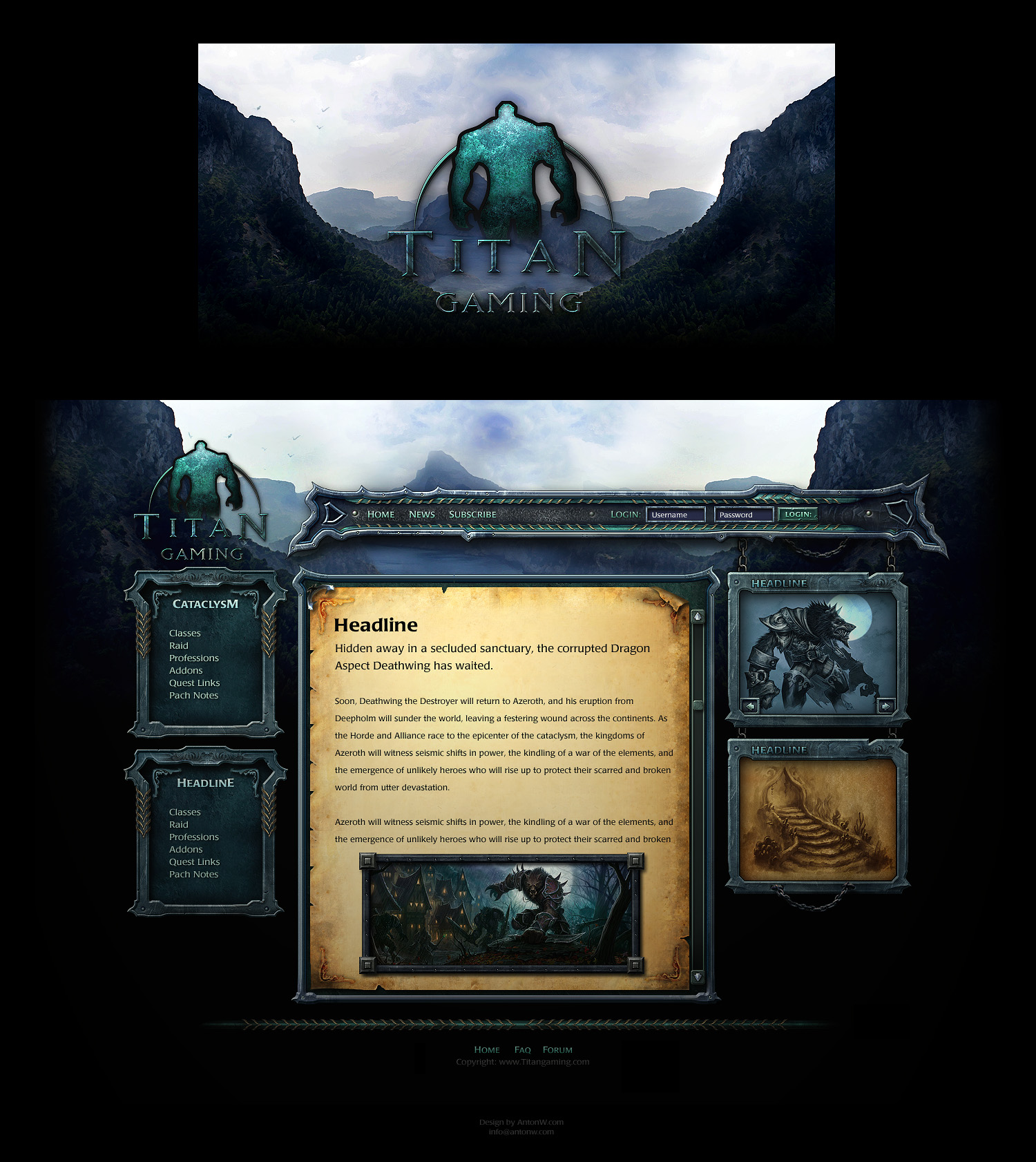 Sanctuary Game website template