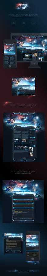 SciFi-StarCitizen-Gamesite-Template-Website