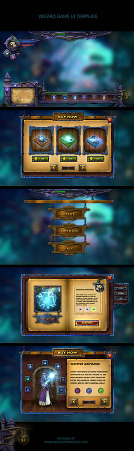Wizard-magic-mobile-game-ui-template-collage
