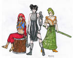 Red, Black and Green by Rakuene