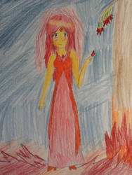 Flame Princess Drawing