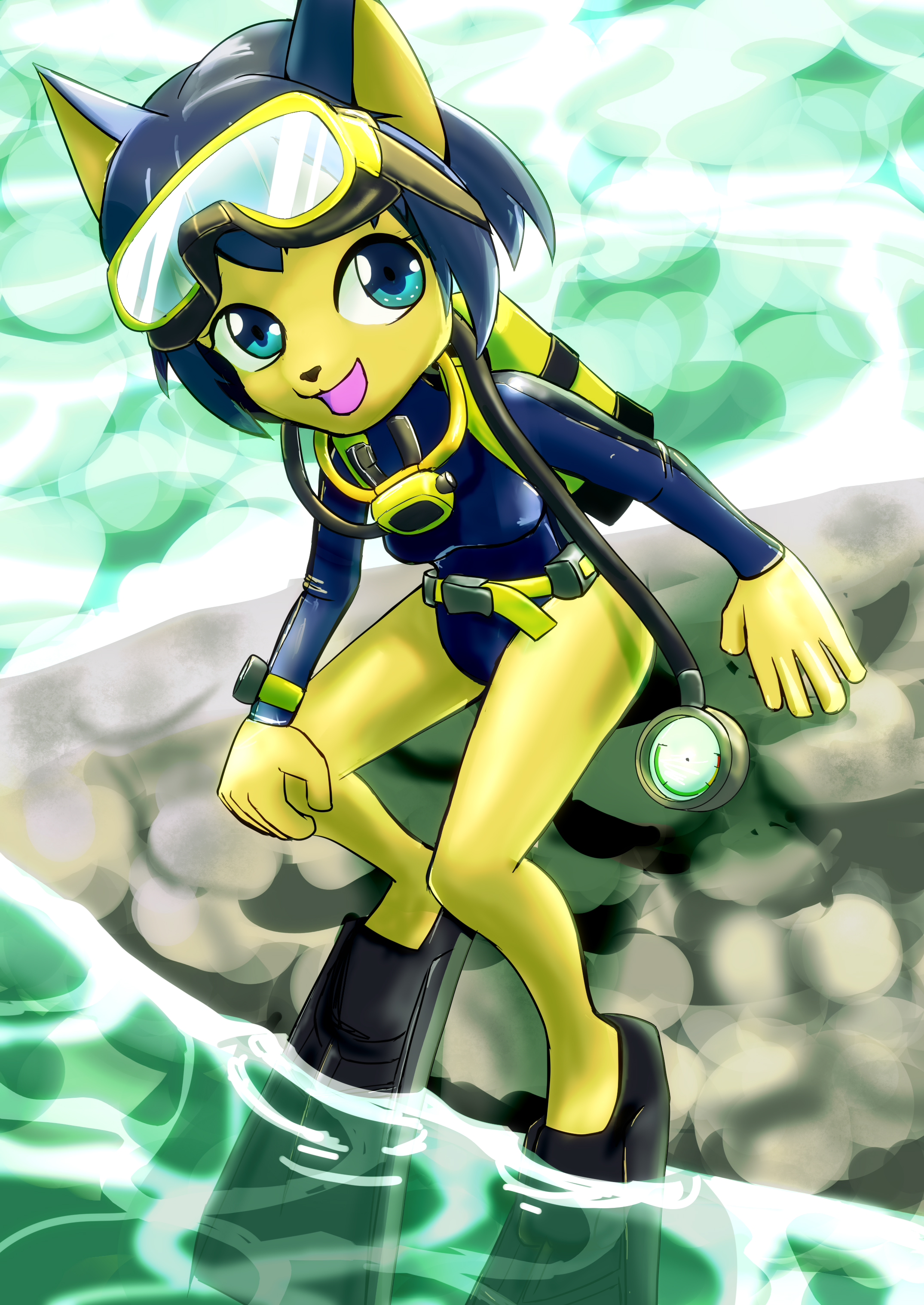 Maya Ready to dive by chefcheiro on DeviantArt