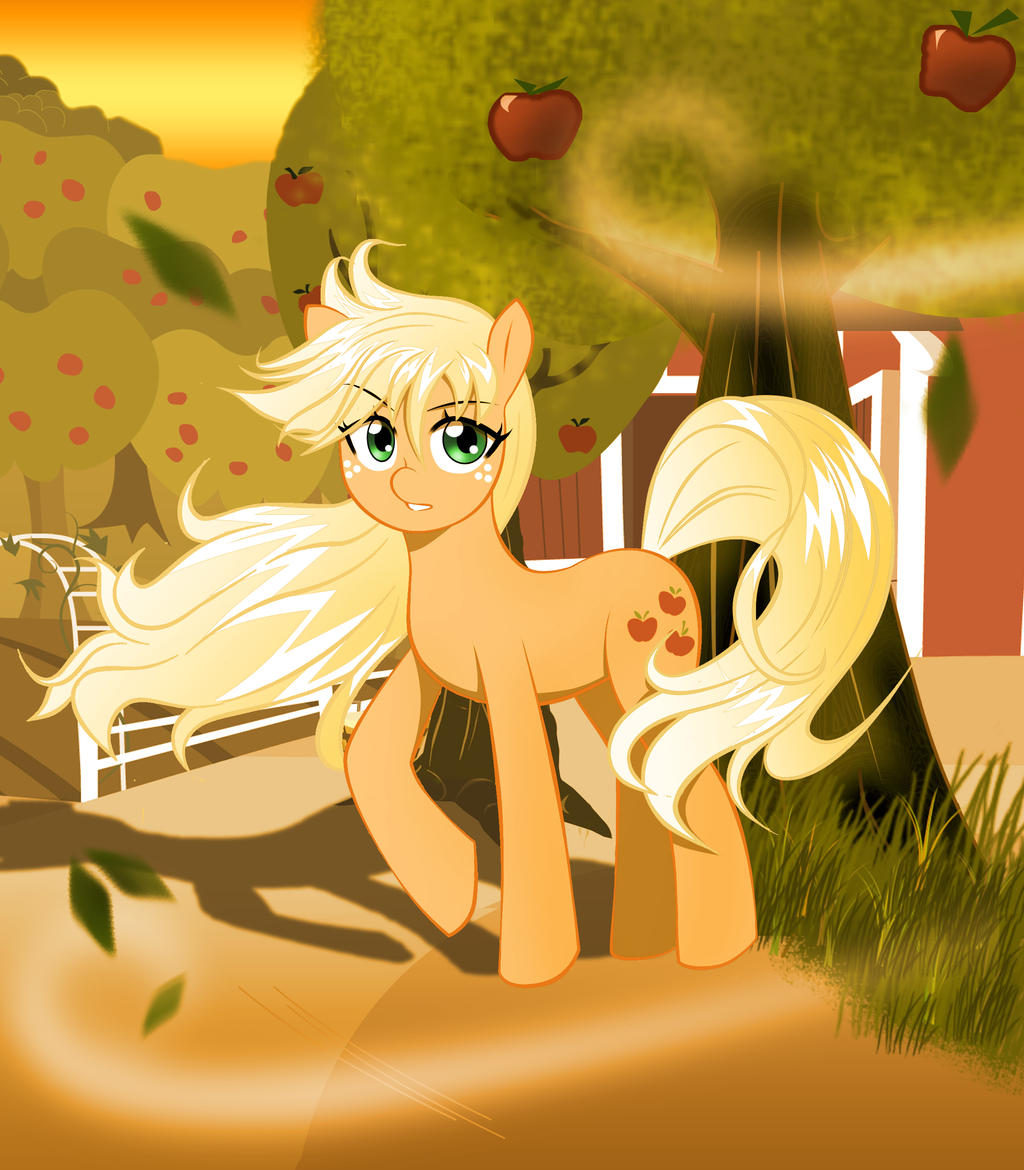 Applejack in the Summer Wind