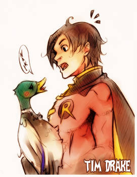 Tim Drake with Duck