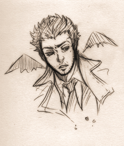 castiel first try sketch