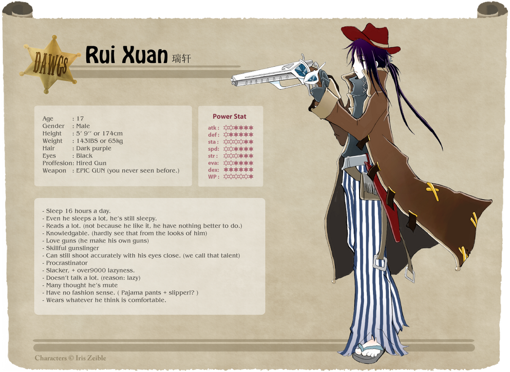 DAWG's team :: Rui Xuan by Iris-Zeible on DeviantArt