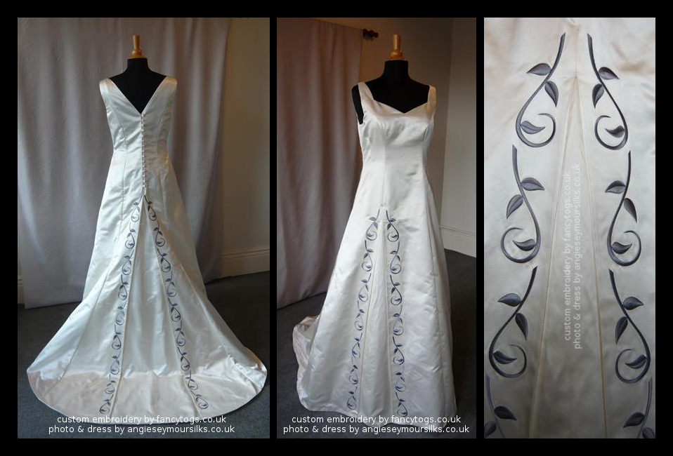 Custom Embroidery for Wedding Dress