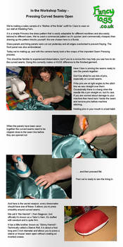 Dressmaking - Pressing Curved Seams Open
