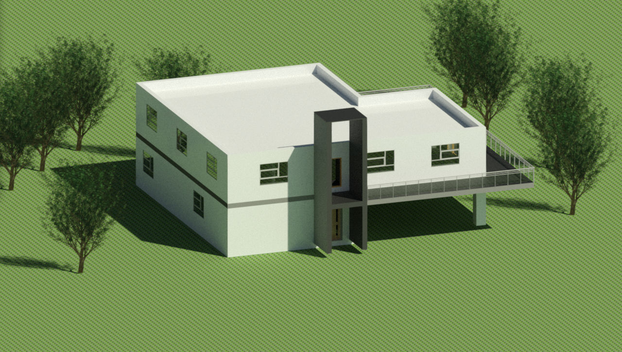 Modern Home Revit Rendering by Isick2k6 on DeviantArt