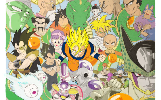 Dragonball Z Collage - Color