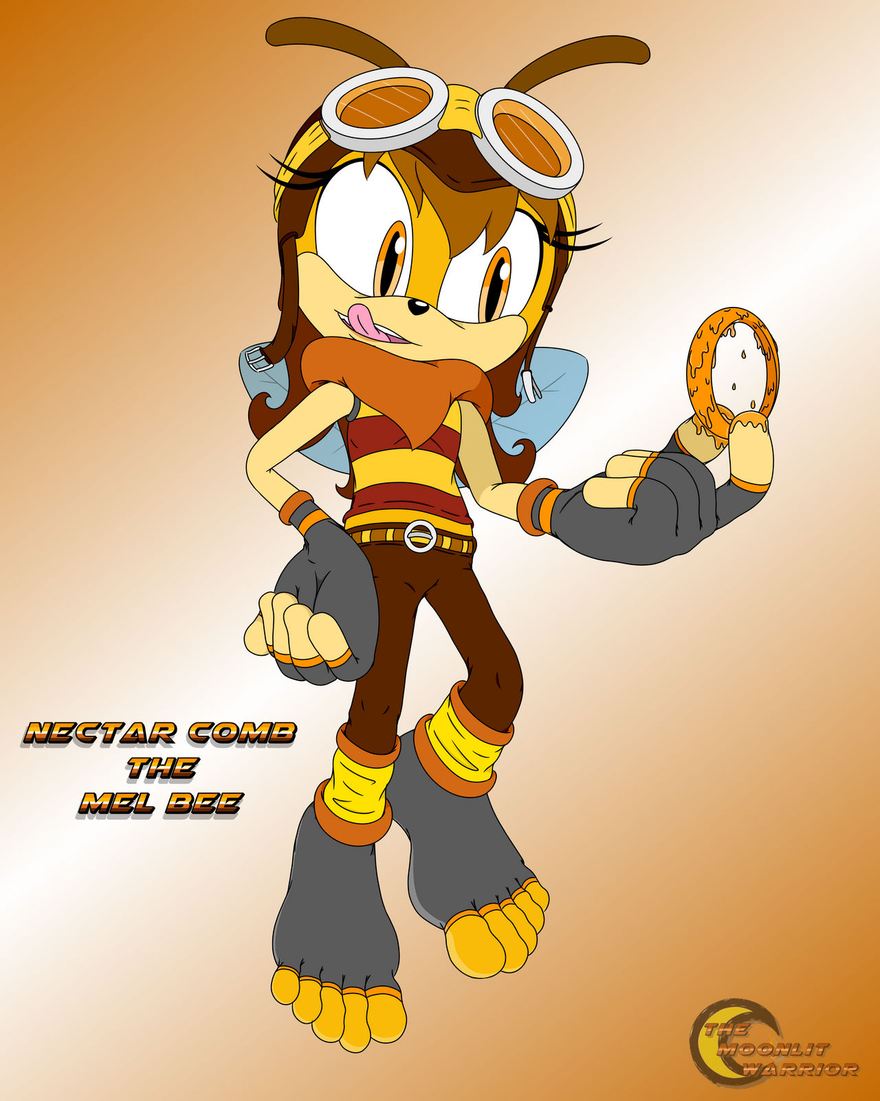 Mini Mel Deviantart Nectar Comb the Mel Bee (BARE ALT) by TheMoonlitWarrior on DeviantArt