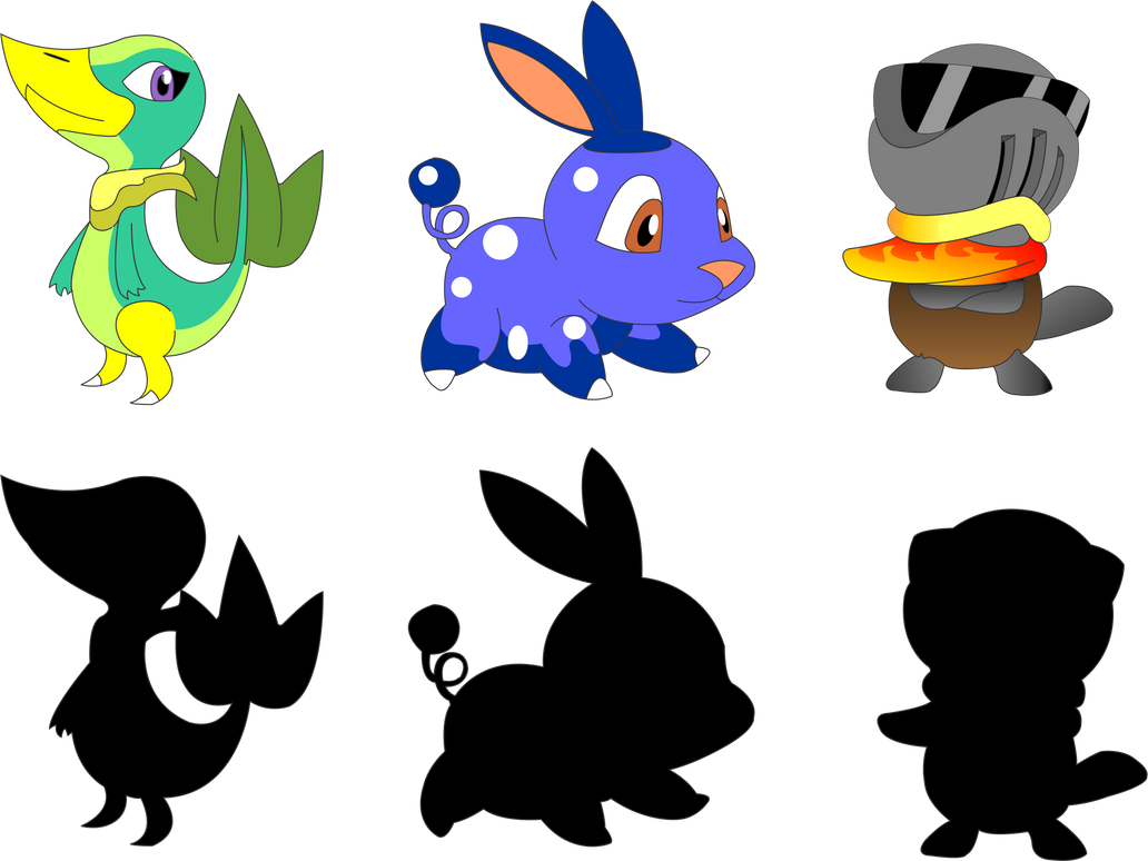 5th gen pokemon starters by Pokekoks on DeviantArt