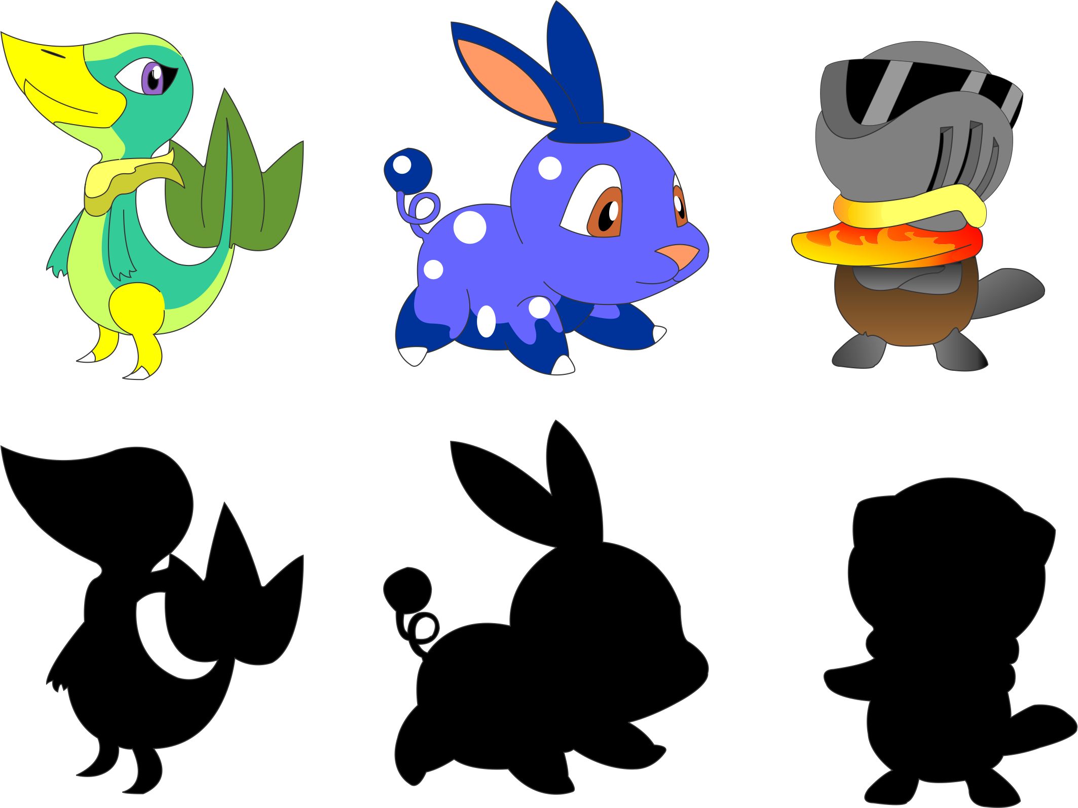 Gen 5 Starter Final Evolution Predictions - LuupY on DeviantArt #pokemon  #fakemon #fakedex #pokedex #gen5 #generation5 #unova #fire #grass…