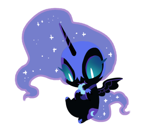 Mini nightmare moon!