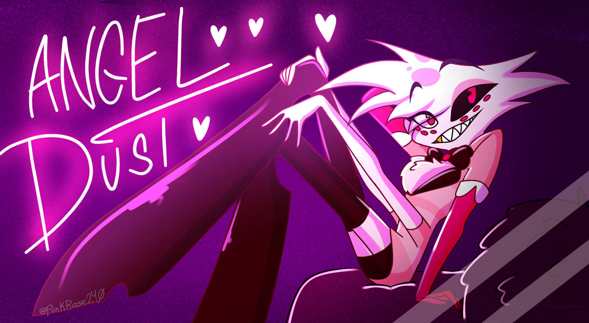 Angel Dust Performance Angel dust redesign by Punkrose240 on DeviantArt