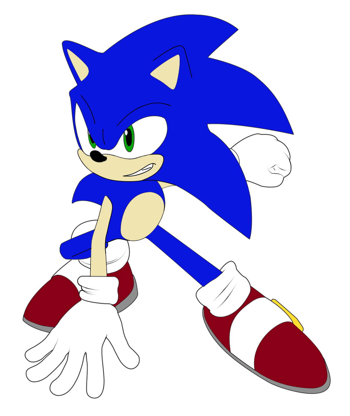 Sonic The Hedgehog White Background By Ramanutala On DeviantArt sonic-the-hedgehog-white-background-by-ramanutala-on-deviantart