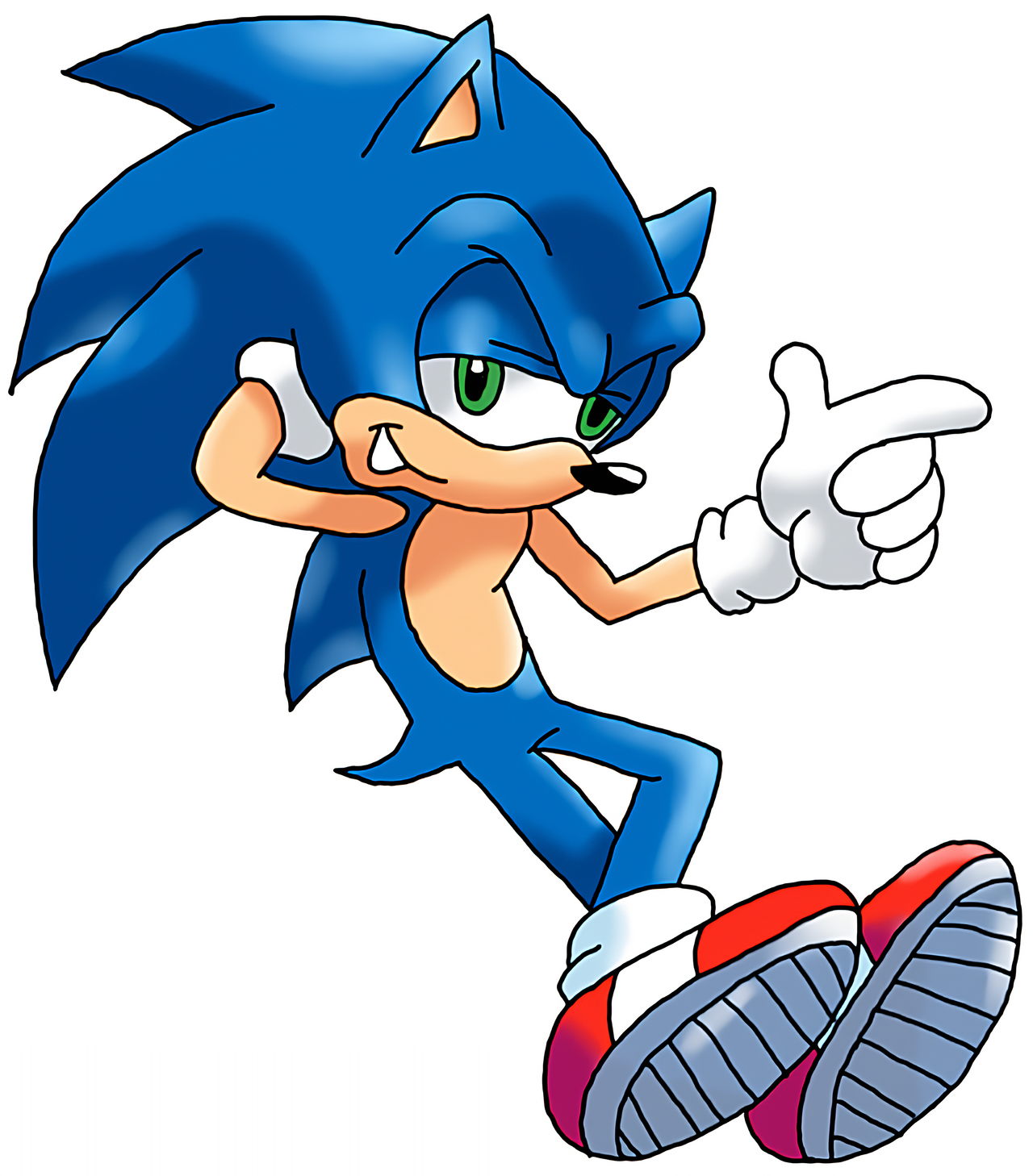 Sonic Archie Style White Background by Ramanutala on DeviantArt