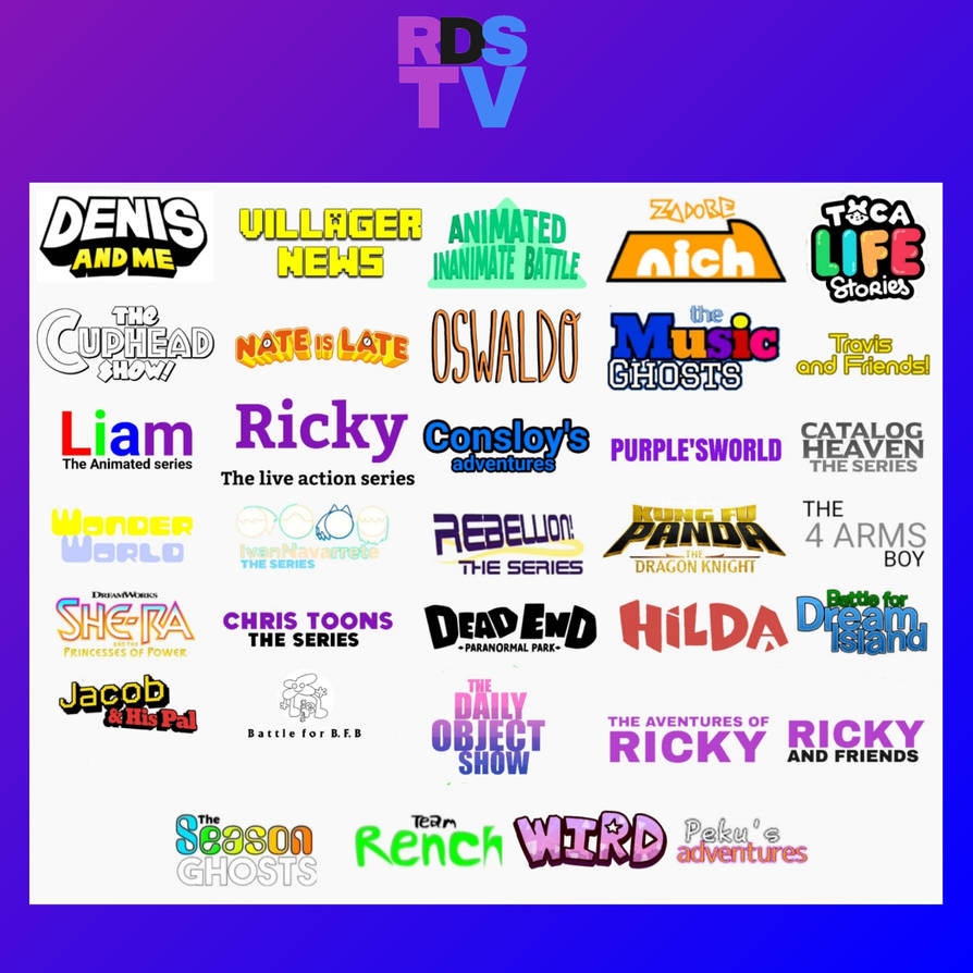 RDS TV show lineup by Ricky3denton on DeviantArt