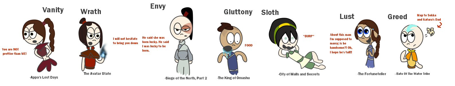 The 7 Deadly Sins- ATLA