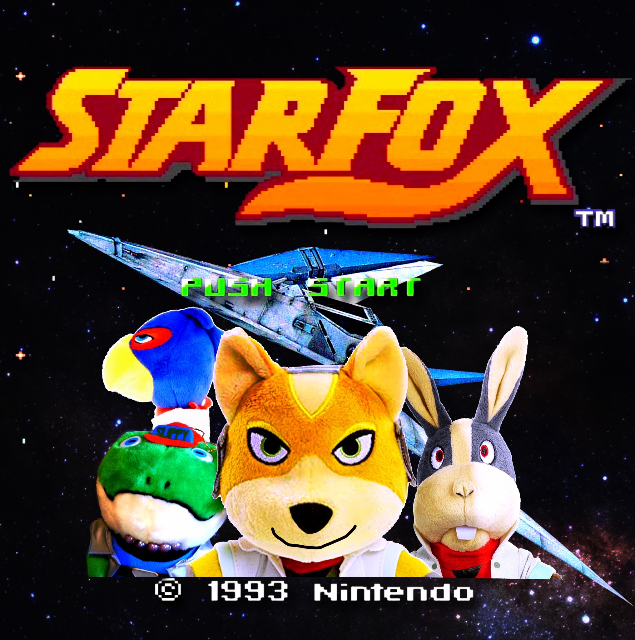 Star Fox Super Nintendo SNES Video Game Cover Poster 