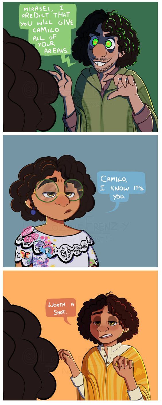Camilo and Mirabel Comic by LozzieFrenzy on DeviantArt