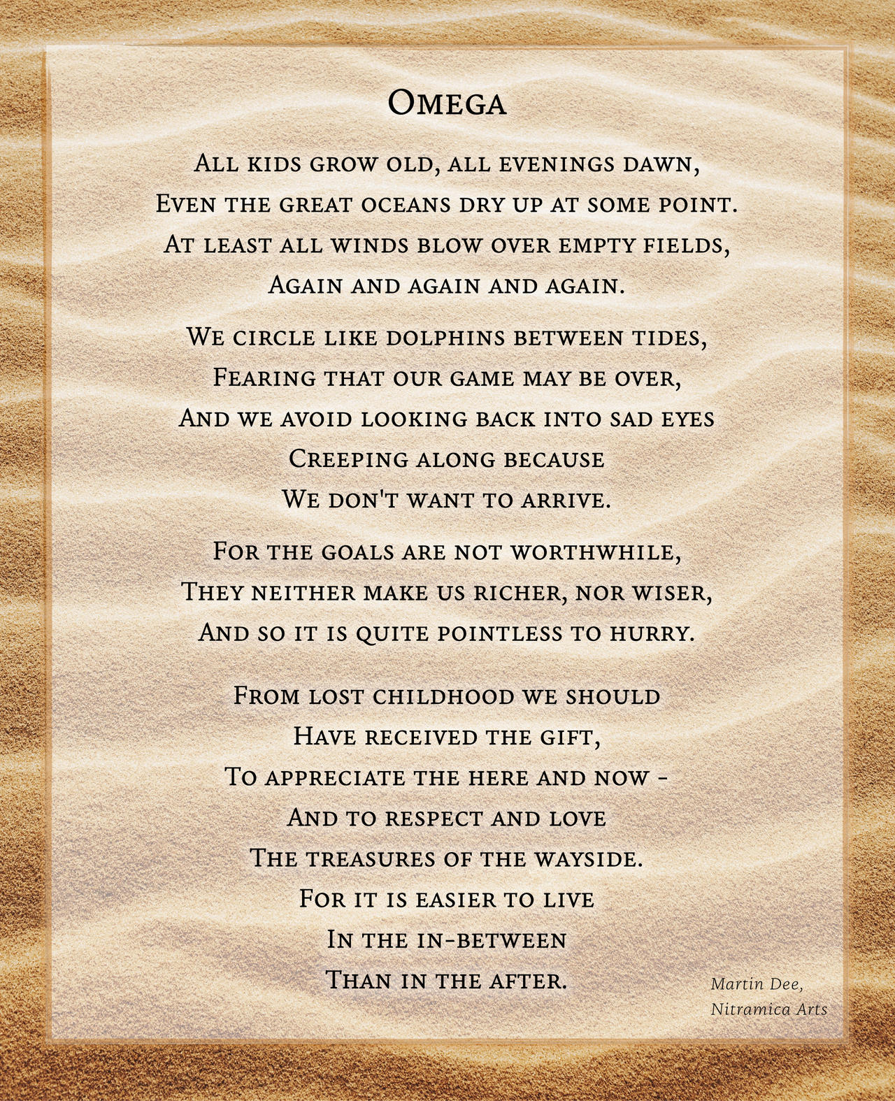 Omega Poems Omega - Poem by OfTheDunes on DeviantArt