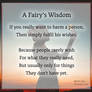 A Fairy's Wisdom