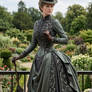 Beautiful asymmetric dress from 1888.