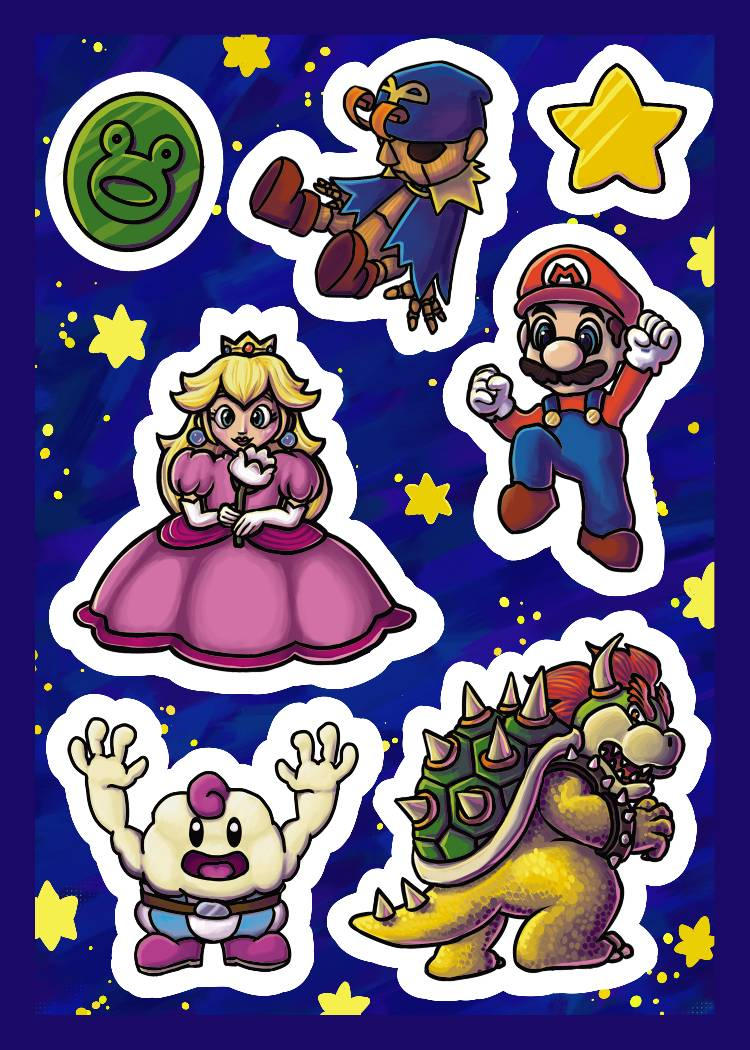 Mario RPG Sticker Sheet Design by carolyndesign on DeviantArt