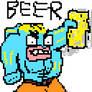 Machamp with Beer