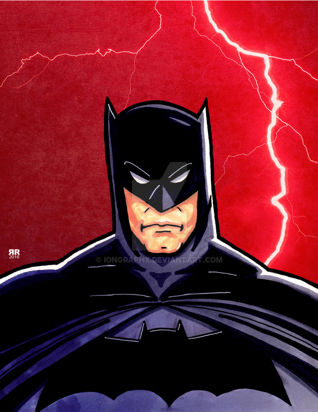BATMAN Red by IONGRAPHX on DeviantArt