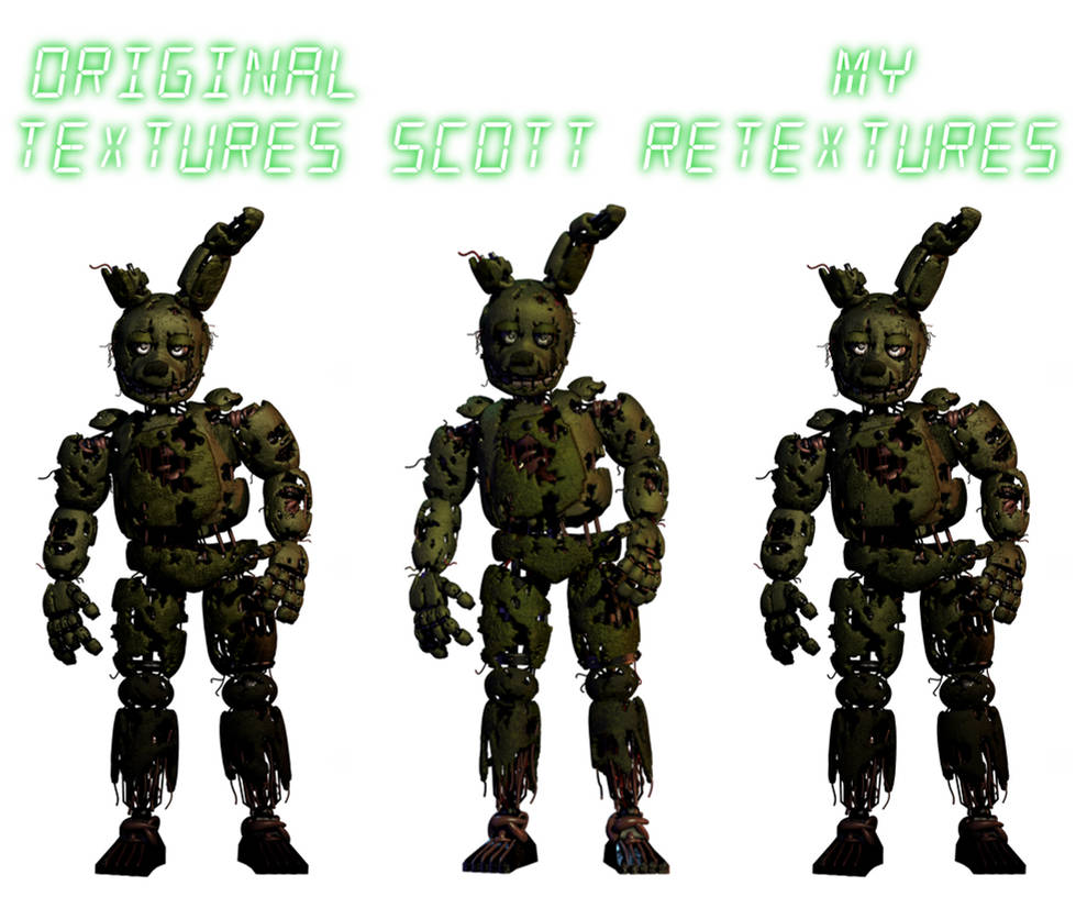 SpringTrap V8 Retextures Preview by OoblekOfficial on DeviantArt